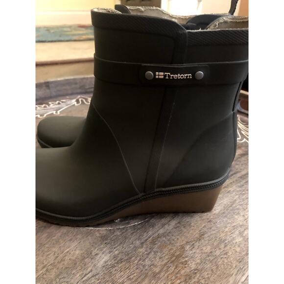 Women's Tretorn Medium Grey Rubber Ankle Boots sz 10 (10.5) - Picture 2 of 8